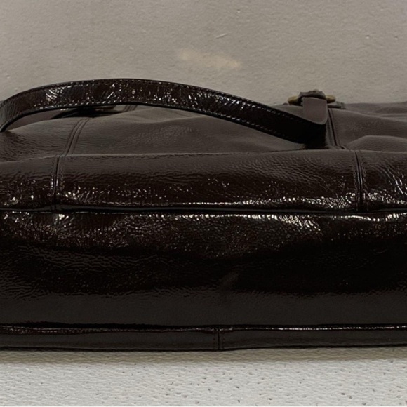 Authentic COACH Dark Brown Leather PURSE with Gold Accents- never used! - Picture 8 of 9